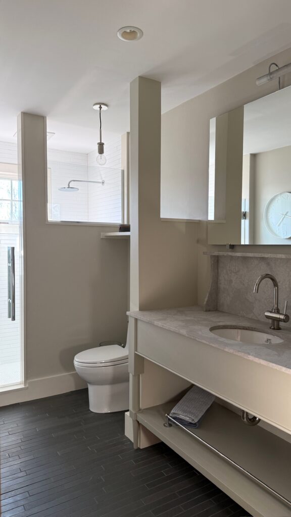 Bathroom renovation, more counter space